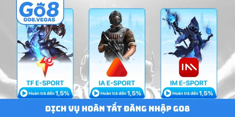 Dịch vụ hoàn tất đăng nhập GO8